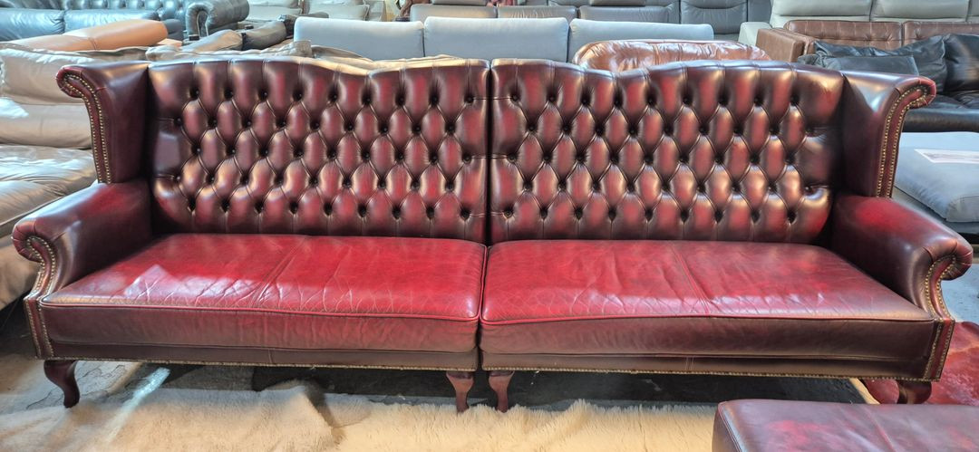 체스터필드 이태리 전체 천연가죽 4+1인소파 이미지