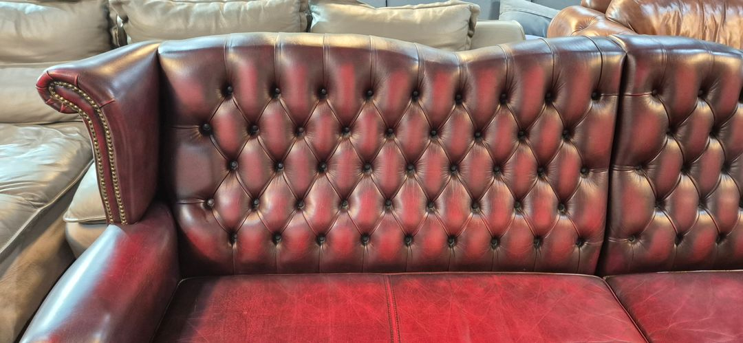 체스터필드 이태리 전체 천연가죽 4+1인소파 이미지