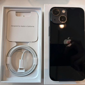 아이폰 13 미니 미드나이트 128기가 리퍼 미사용 풀박스 이미지
