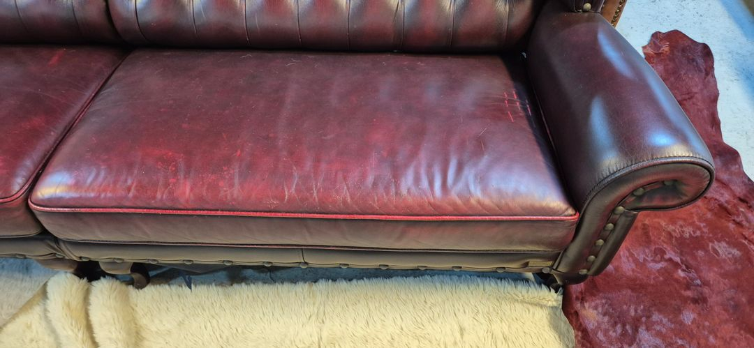 체스터필드 이태리 전체 천연가죽 4인+1인 소파 이미지