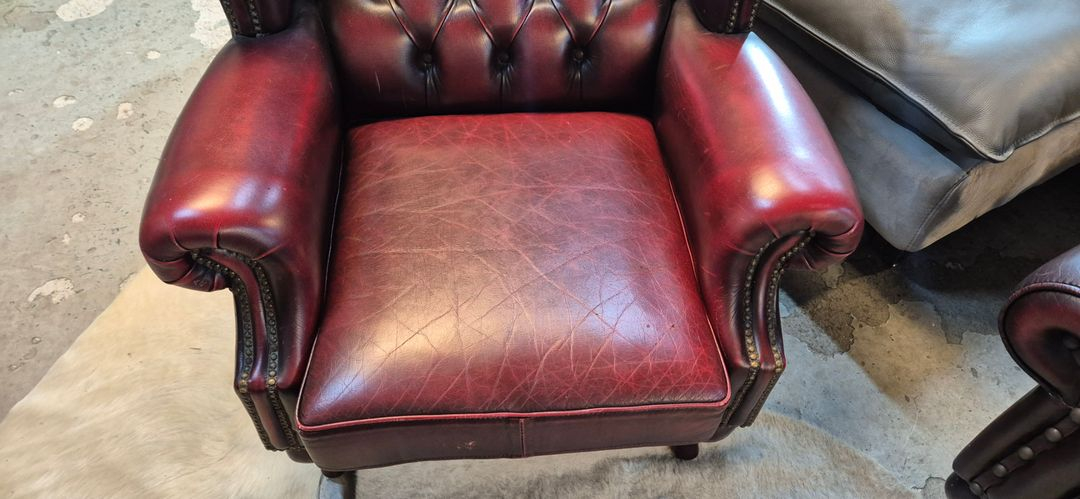 체스터필드 이태리 전체 천연가죽 4인+1인 소파 이미지