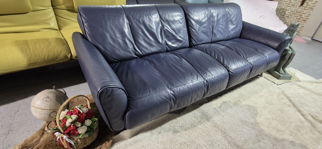 나뚜찌에디션 토비아 이태리 천연 전체가죽 3인 소파 이미지