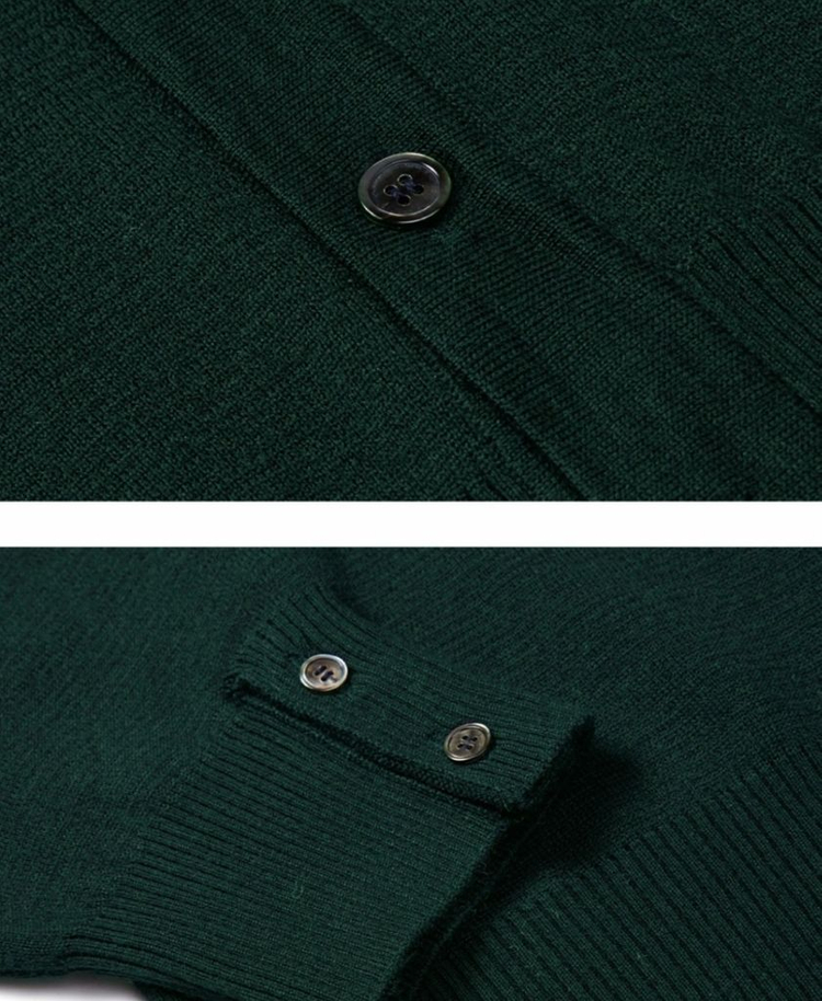 엘무드 오디너리 크롭 가디건 그린 46사이즈(95~100)1회착 이미지