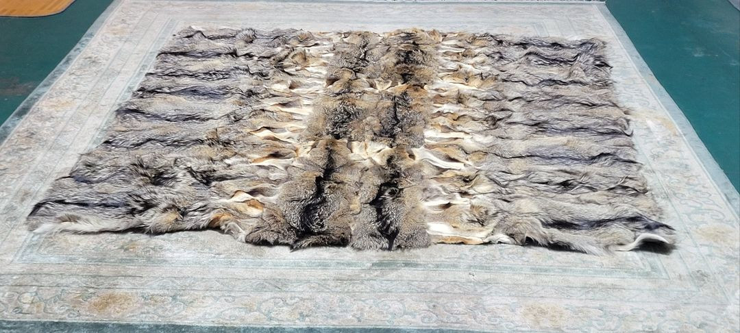 독일 천연 (폭스)여우털 대형 얇은 러그 - DE102 이미지