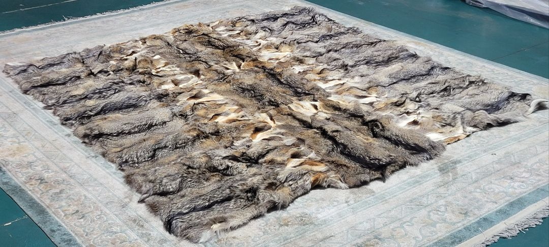 독일 천연 (폭스)여우털 대형 얇은 러그 - DE102 이미지