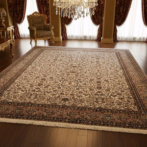 인도 대형 핸드메이드 실크 카페트 - IN192 - 이미지