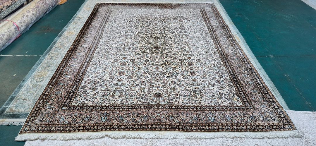 인도 대형 핸드메이드 실크 카페트 - IN192 - 이미지