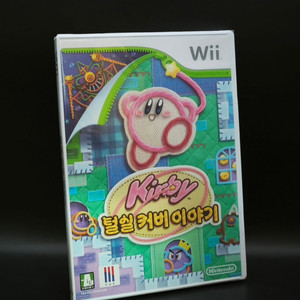 미개봉 미사용 닌텐도 Wii 털실커비 이야기 수집, 플레이용 모두 가능 이미지