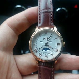 NIS 가죽 시계 문페이즈 제품 이미지