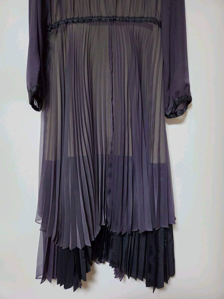 한섬 래트 LATT 레이어드 플리츠 쉬폰 원피스 (55) 이미지