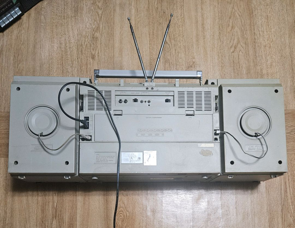 삼성 소노라마 턴테이블 .라디오카세트 붐박스 이미지