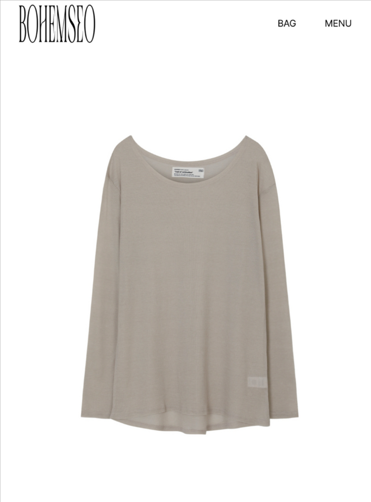 (새제품) 보헤미안서울 롱티 베이지 이미지