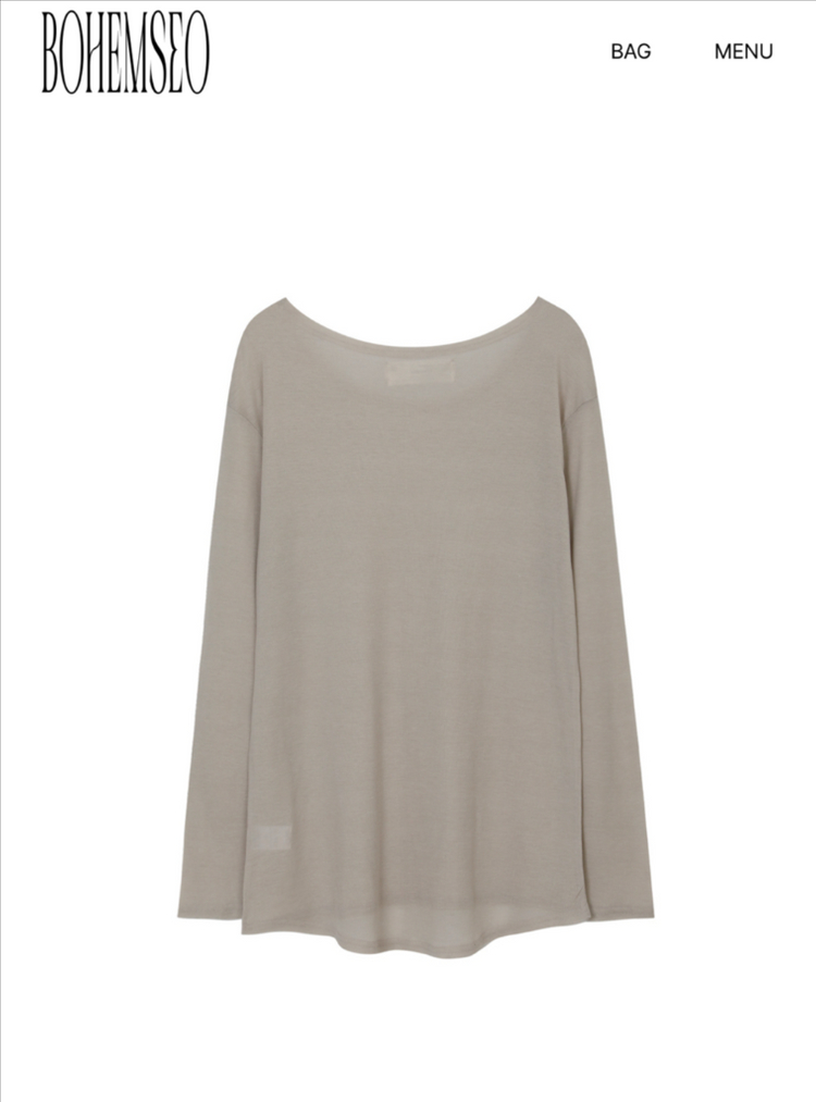 (새제품) 보헤미안서울 롱티 베이지 이미지