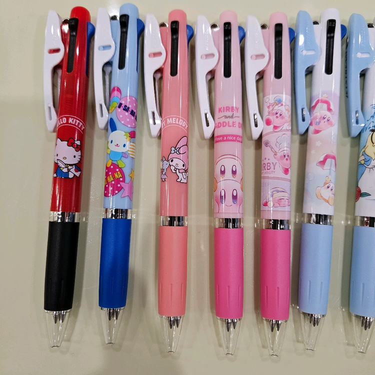키티 우사하나 마멜 커비 앨리스 쿠로미 알린 제트스트림 3색볼펜 이미지