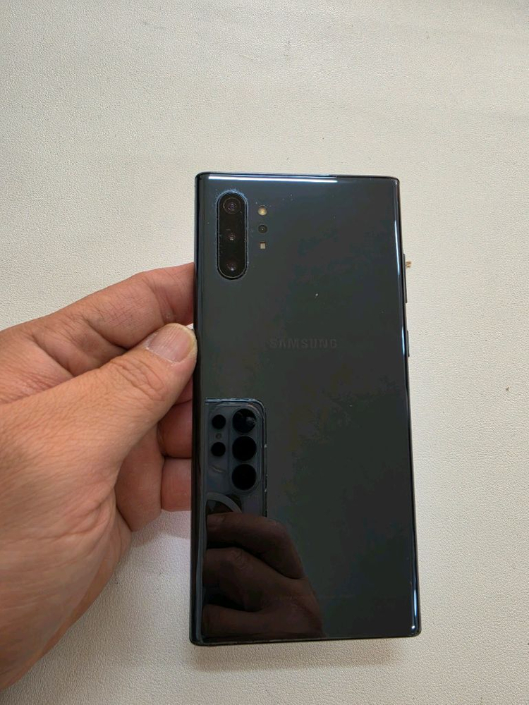 갤럭시 노트10플러스 블랙 무잔상 정상공기기 이미지