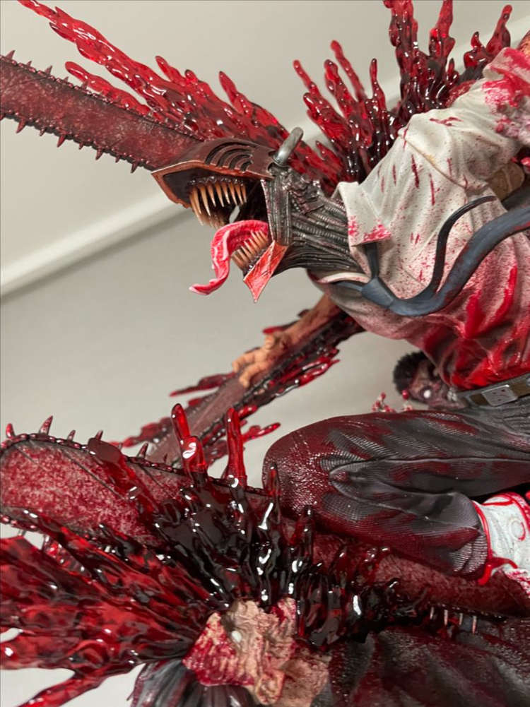 (교환 및 판매)yoyo 덴지 체인소맨 레진 피규어 이미지