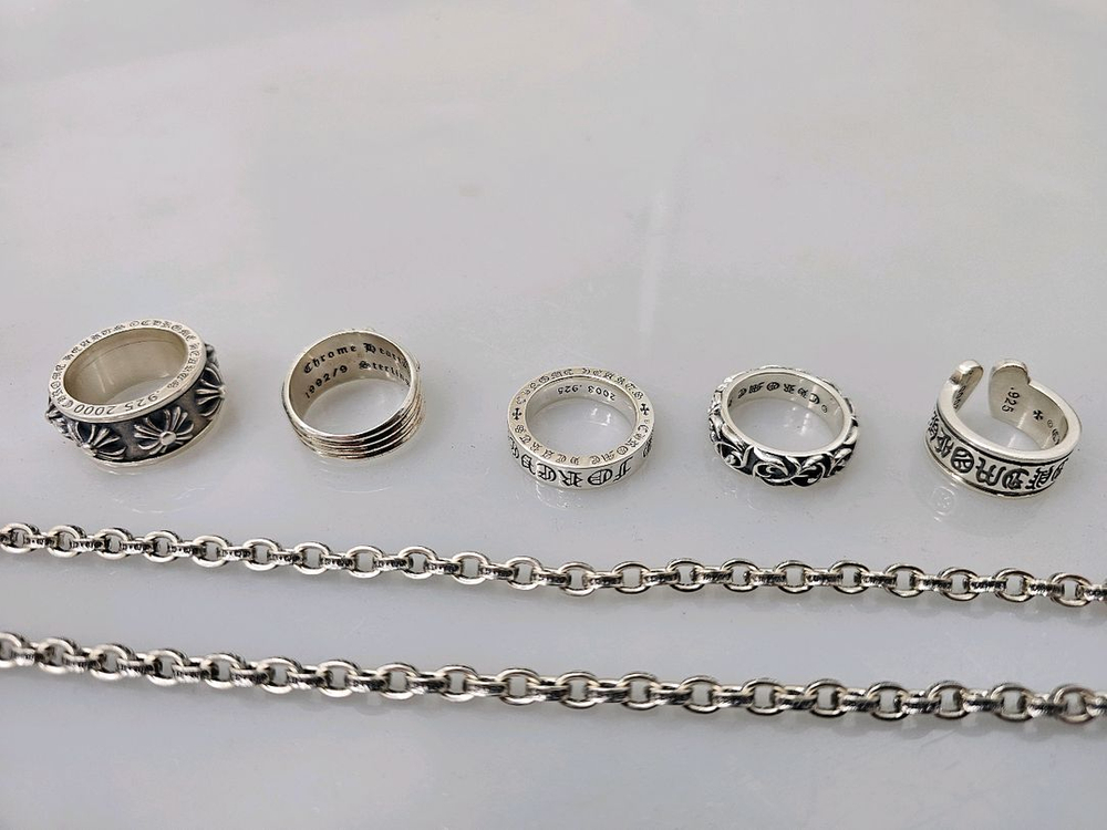 크롬하츠 실버 92.5 팔찌 반지 목걸이 정리 이미지