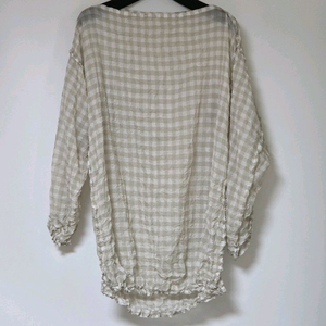 미 이세이미야케 me ISSEY MIYAKE 체크 머랭 탑 (F) 이미지