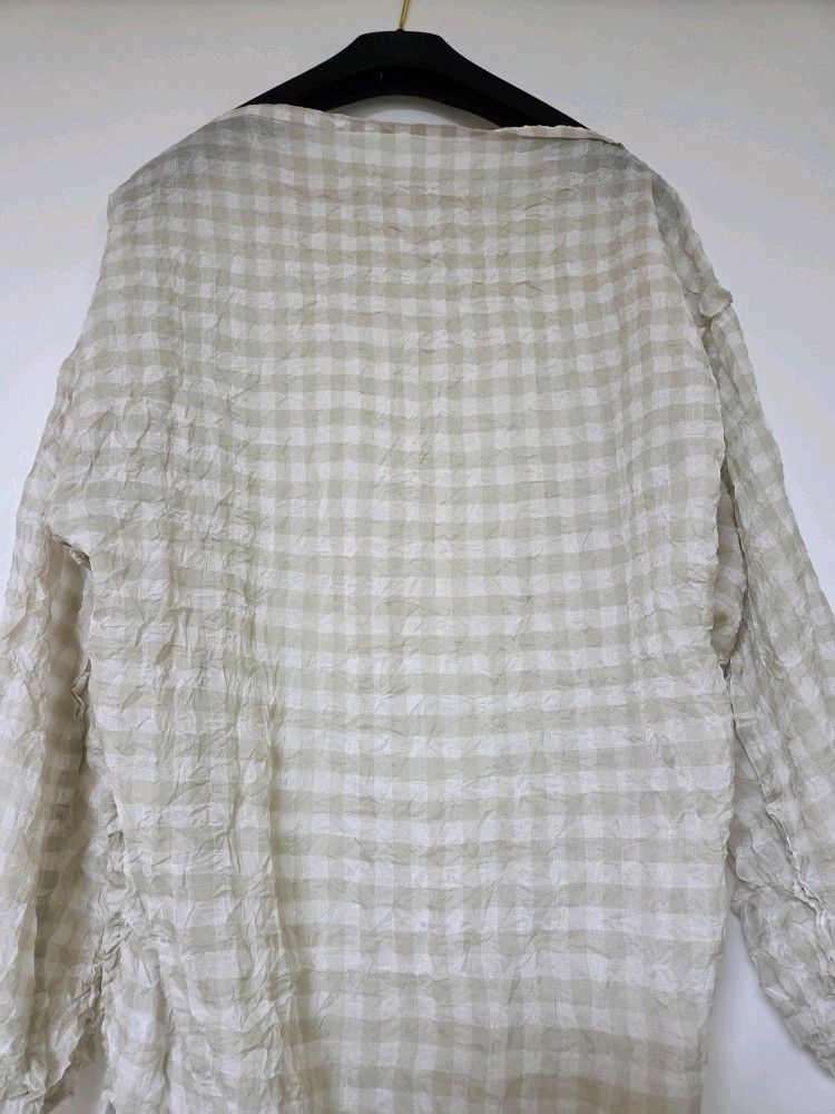 미 이세이미야케 me ISSEY MIYAKE 체크 머랭 탑 (F) 이미지