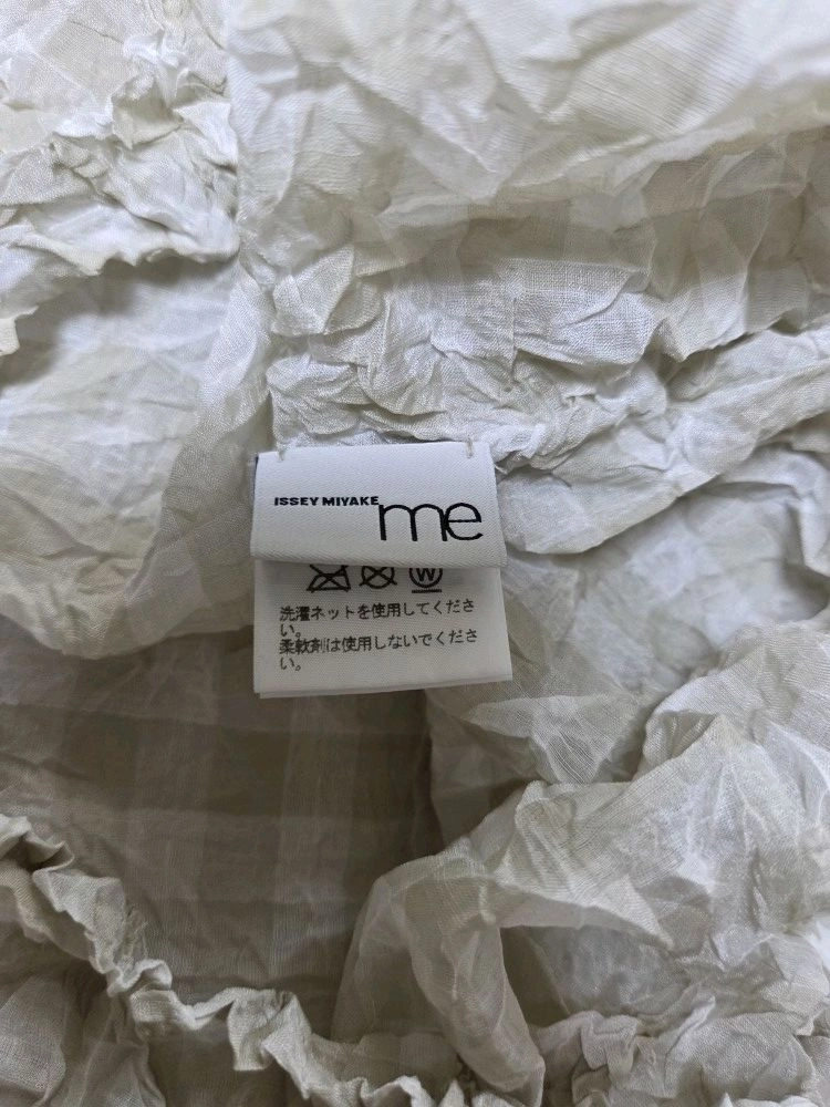 미 이세이미야케 me ISSEY MIYAKE 체크 머랭 탑 (F) 이미지