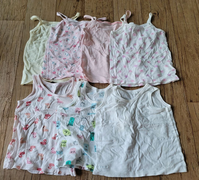 100사이즈 잠옷 세트 (내복) 7부 반팔 나시 이미지