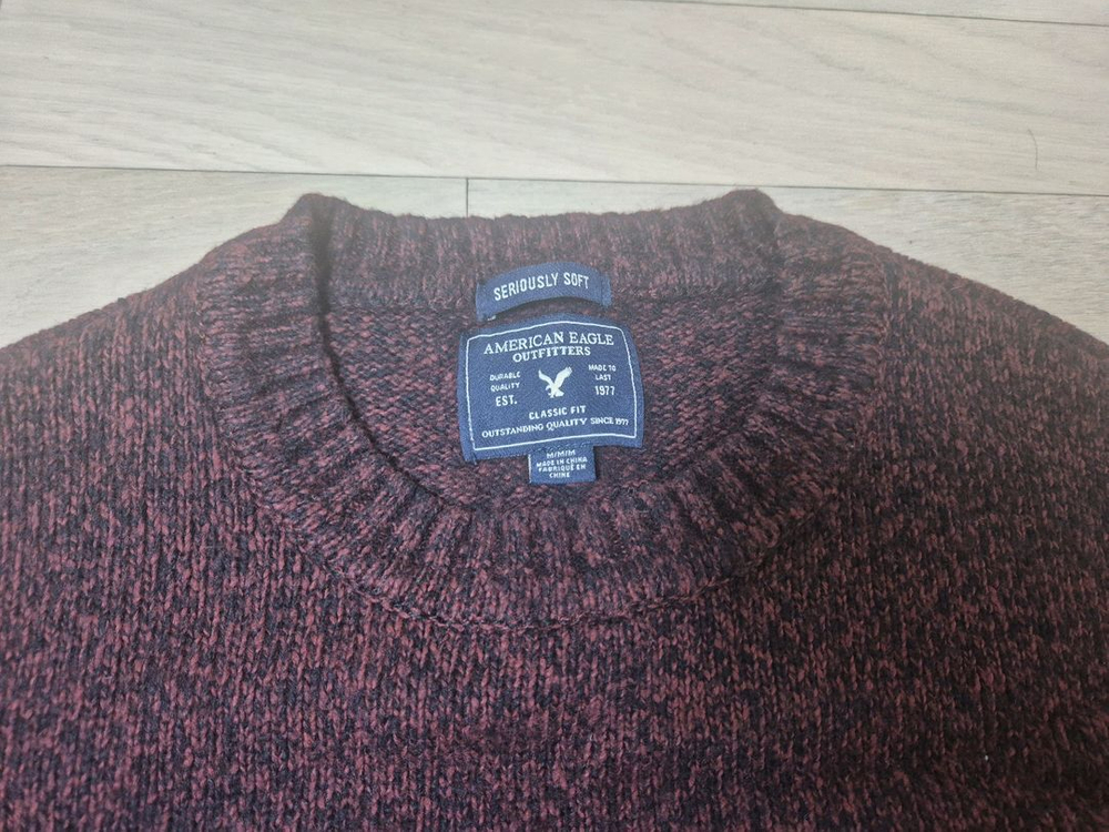 아메리칸이글 니트 M/M 버건디 이미지