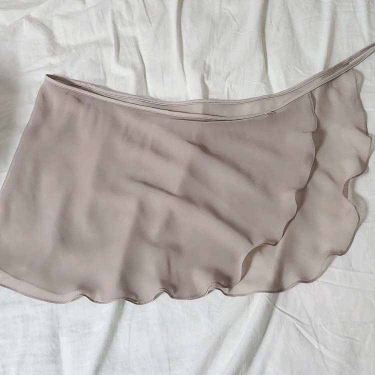 마쥬에 발레스커트 슬림핏 숏 (틸블루, 라이트브라운) 이미지