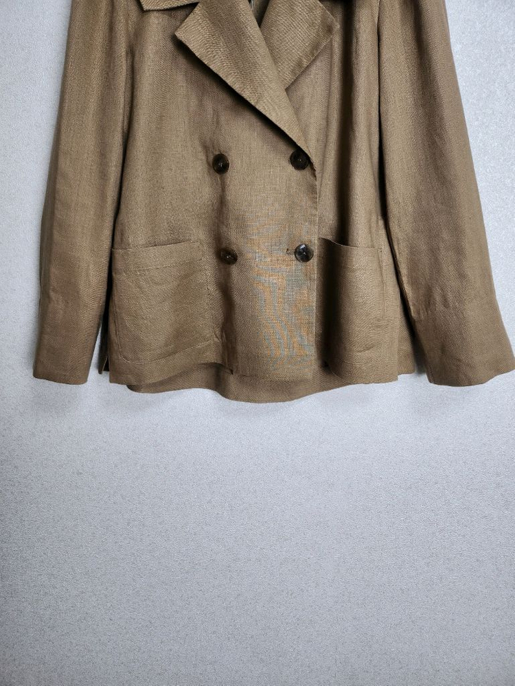 칼라거펠트 세일러카라 린넨100% 자켓55 이미지