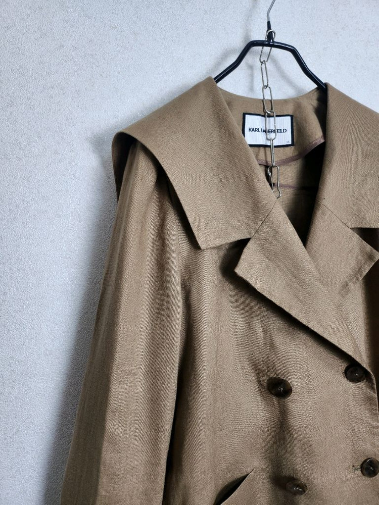 칼라거펠트 세일러카라 린넨100% 자켓55 이미지