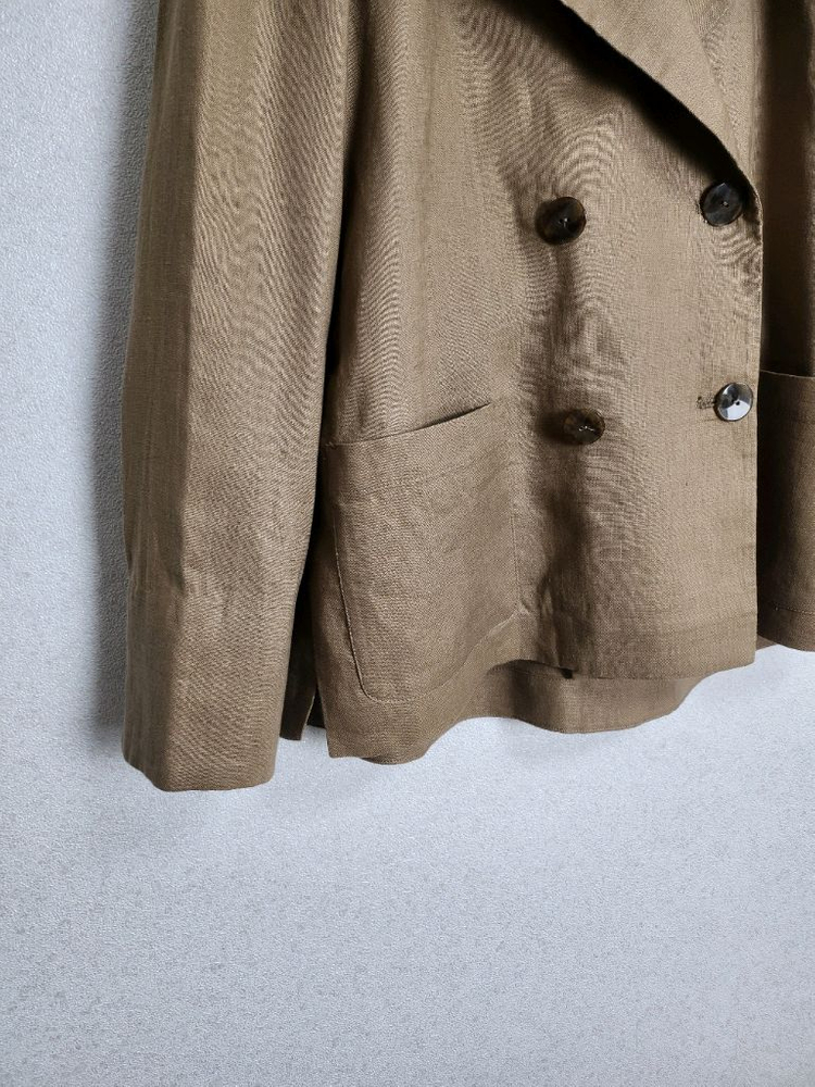 칼라거펠트 세일러카라 린넨100% 자켓55 이미지