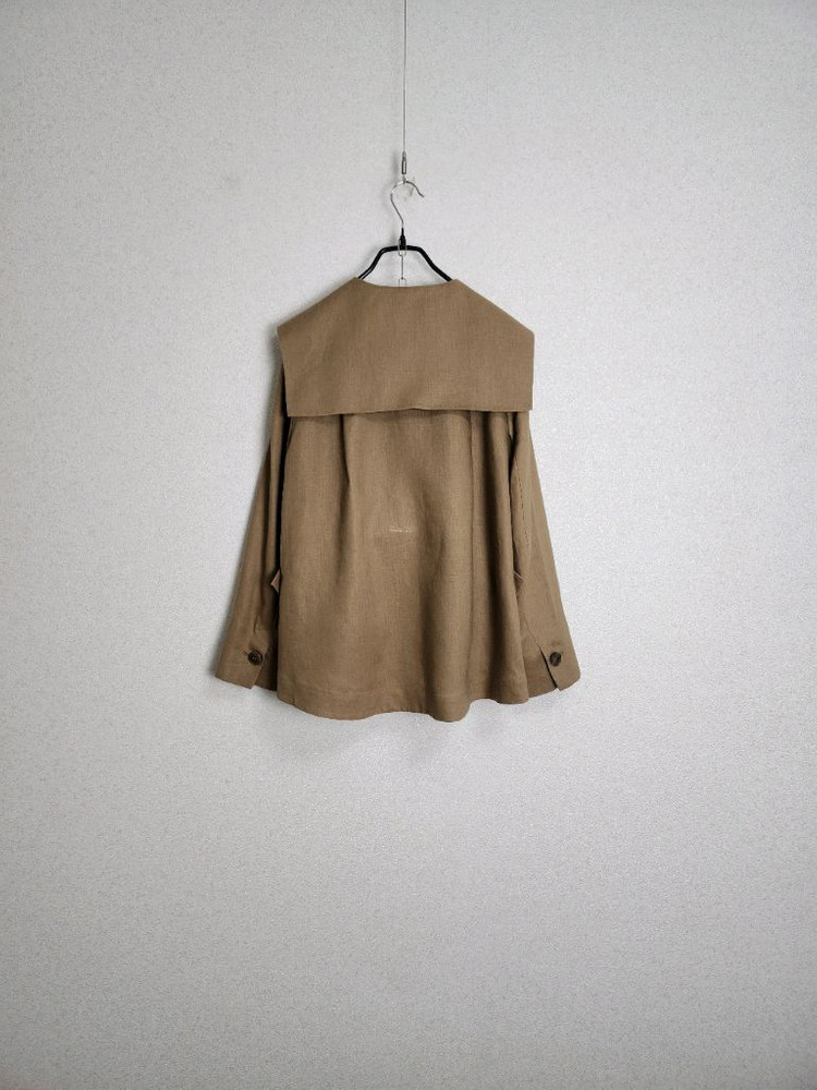 칼라거펠트 세일러카라 린넨100% 자켓55 이미지