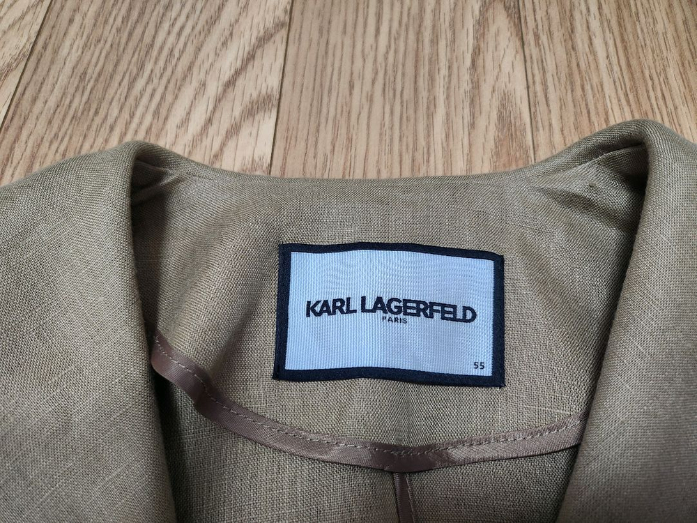 칼라거펠트 세일러카라 린넨100% 자켓55 이미지