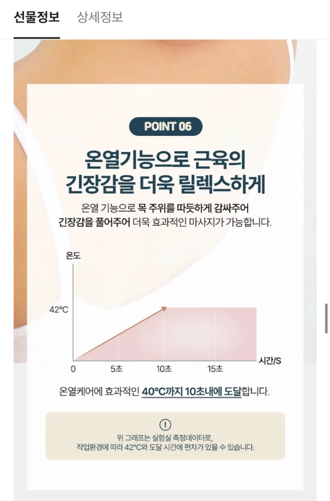 루오딘 무선 저주파 EMS 온열 목 마사지기 새상품 이미지