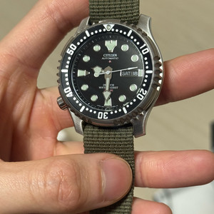 시티즌 복어 ny0040 검판 + rsm 나토 이미지