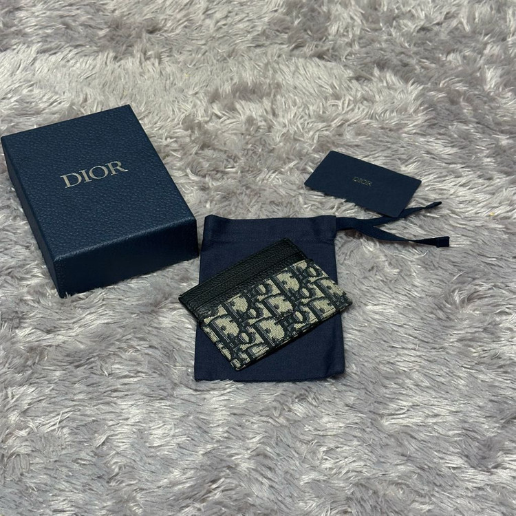 [풀구성] 디올 오블리크 카드지갑 베이지 이미지