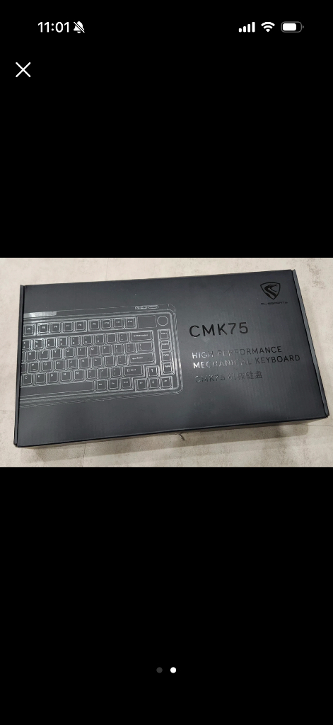 FL ESPORTS CMK75 기계식 키보드 스노우 화이트팜레스트포함 풀박스 이미지