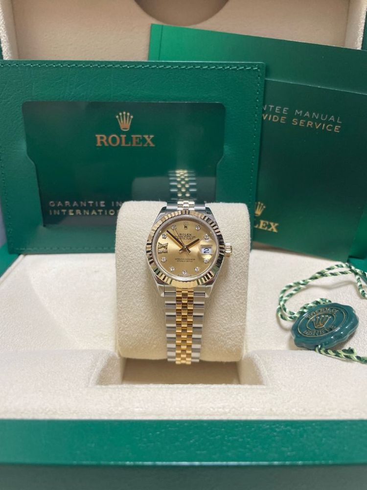 로렉스 신형 데이저스트 샴페인 별다이아 콤비 28mm 이미지