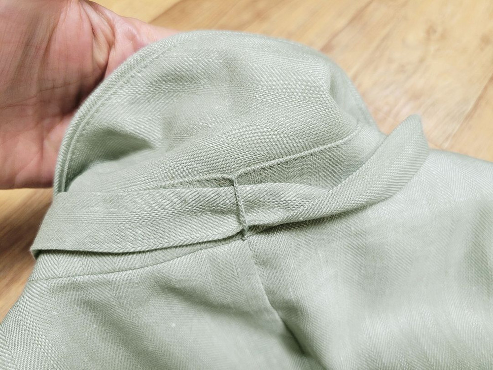 아바몰리(AVAMOLLI) 린넨 헤링본 투버튼 자켓 55-66 이미지