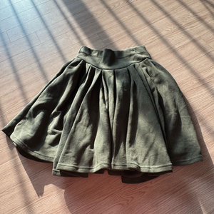 velvet 고급 플레어 카키 치마 프리사이즈 새상품 이미지