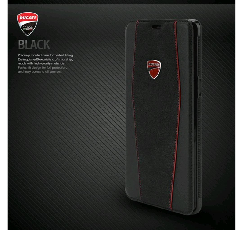 두카티 카드 수납이 가능한 플립커버 핸드폰 가죽 케이스 새상품(갤럭시 노트8/사이즈 : 약 7.2 x 14 x 1 이미지
