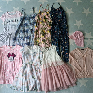 여아 120~130 사이즈 여름 원피스 일괄 이미지