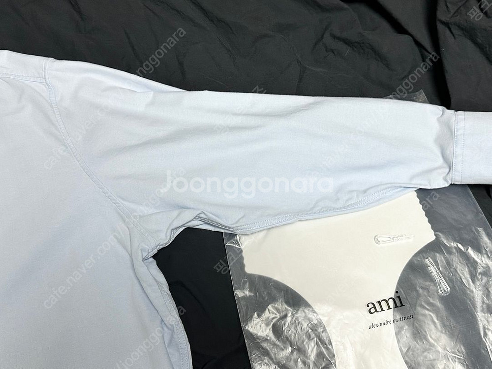 아미(AMI)톤온톤 체인스티지 하트로고 옥스포드셔츠XL 이미지