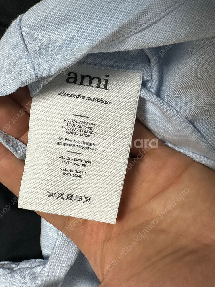 아미(AMI)톤온톤 체인스티지 하트로고 옥스포드셔츠XL 이미지