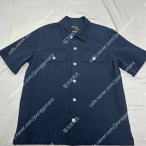 하울린(HOWLIN) 시어서커 셔츠(마인드 사파리 셔츠) 사이즈 M 네이비 이미지