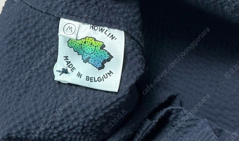 하울린(HOWLIN) 시어서커 셔츠(마인드 사파리 셔츠) 사이즈 M 네이비 이미지