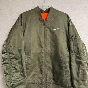 정품))나이키 리버시블 양면 야상점퍼 카키 간절기점퍼 이미지