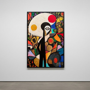 그림 액자 팝아트 인테리어소품 존재의 무늬 추상인물그림 거실액자 현대미술 감성대형 벽걸이 아트포스터 오브제 추천 이미지