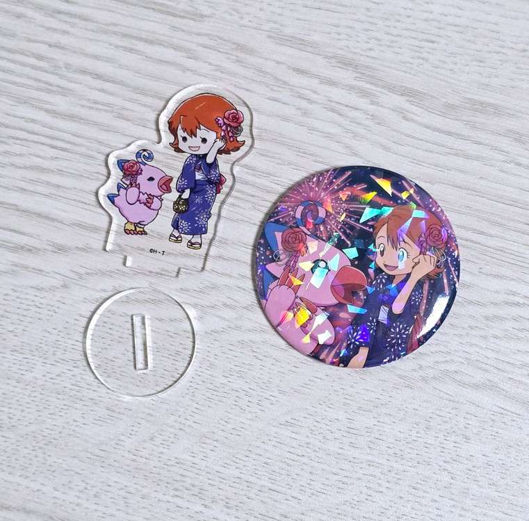 디지몬 어드벤처 신년 유카타 클라어파일, 소라 피요몬 굿즈 이미지