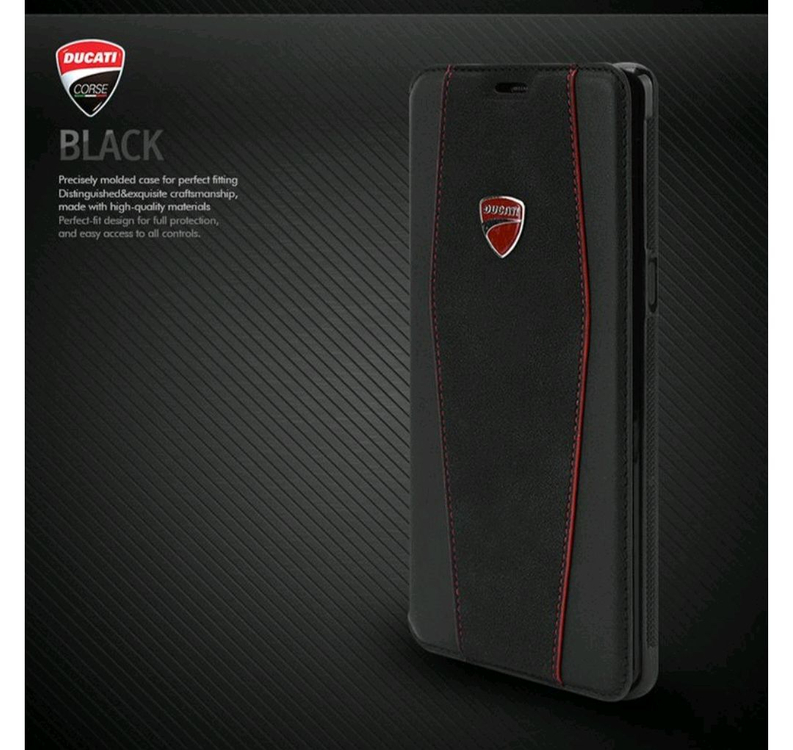 두카티 카드 수납이 가능한 플립커버 핸드폰 가죽 케이스 새상품(갤럭시 노트8/사이즈 : 약 7.2 x 14 x 1 이미지