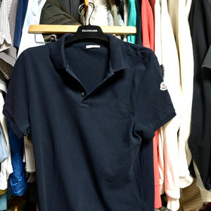 몽클레어 네이비 반팔 폴로셔츠 m 큐알정품검수완료 이미지